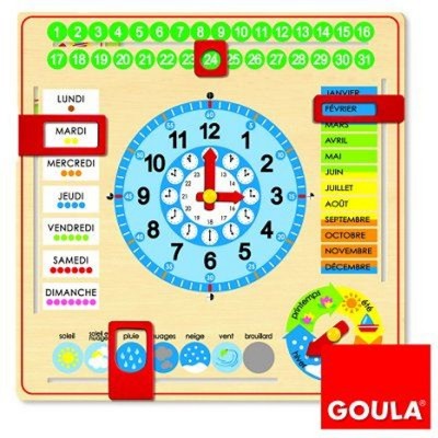 Grande horloge calendrier  Goula    224422